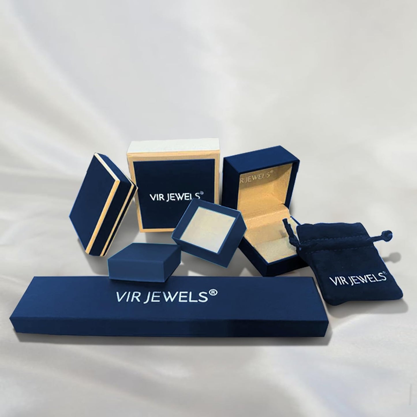 1/4 to 2 Cttw Blue Diamond Stud Earrings 14K White or Yellow Gold round with Push Backs