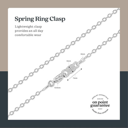 1Mm 925 Sterling Silver Necklace for Women | 16-36 Inch Long Silver, 18K Gold, Rose Gold Necklaces for Women - Made in Italy Real Cable Chain Jewelry | Dainty Cadena De Plata S925 Para Mujer