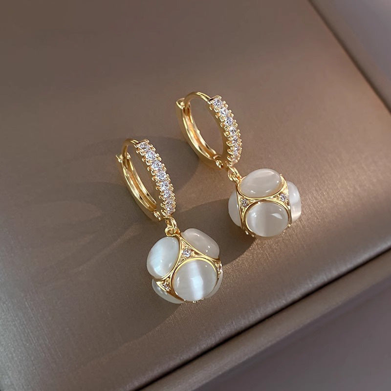 Opal Earrings Women'S Fashion Delicate Earrings