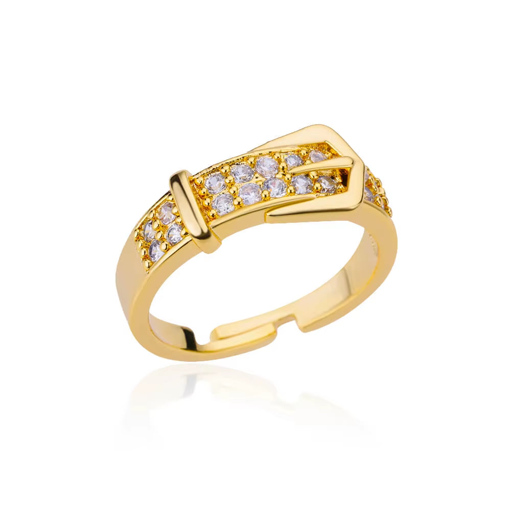 New in Zircon Cross Rings for Women Adjustable Stainless Steel Cross Ring Femme Design Luxury Wedding Jewerly Gift 2025 Anillos