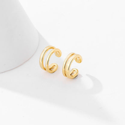 Hook Ear Cuff Earrings 925 Silver