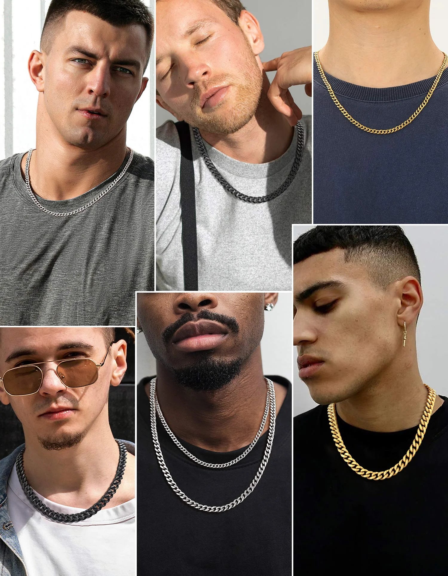 Chain Necklace for Men Stainless Steel Cuban Link Chains for Him Dad Son Birthday Father'S Day with Gift Box, 9Mm/28Inch