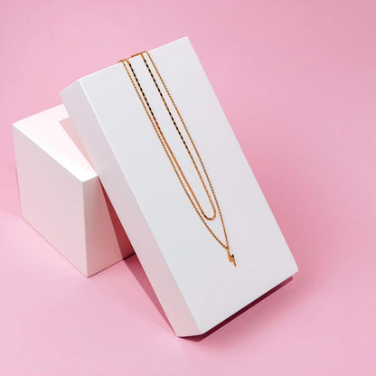 14K Gold Plated Layering Necklaces | Stylish Minimalist Design Pendant Necklaces | Butterfly, Heart, Lock, Evil Eye, Coin, Lightning Bolt, Circle, Cross Pendants for Women
