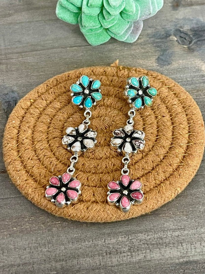 Handmade Sterling Silver, Turquoise & Multi Stone