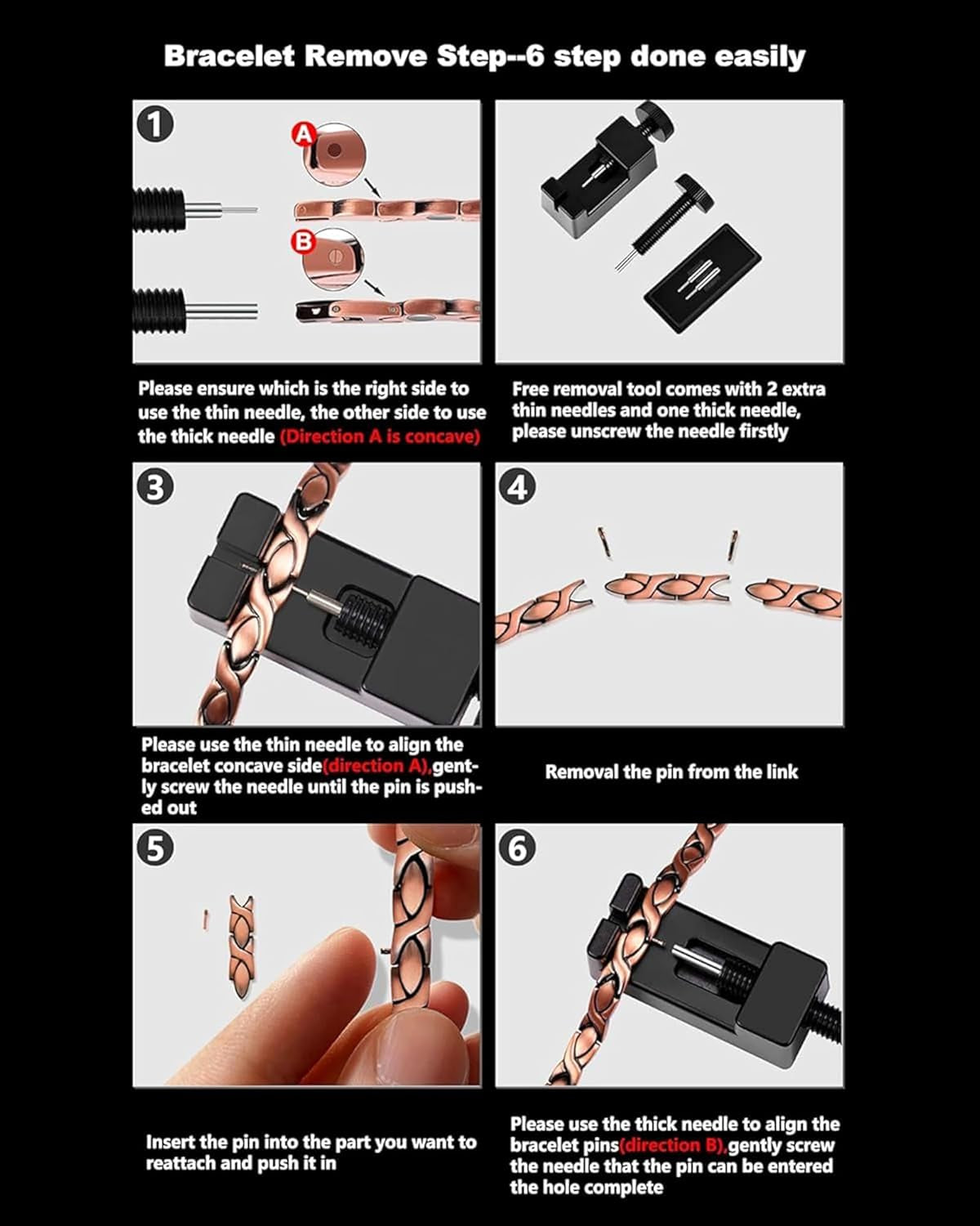 Ultra Strength Magnetic Bracelets for Men - Men'S Hematite Bracelet, Jewellry Gift with Sizing Tool for Perfect Fit