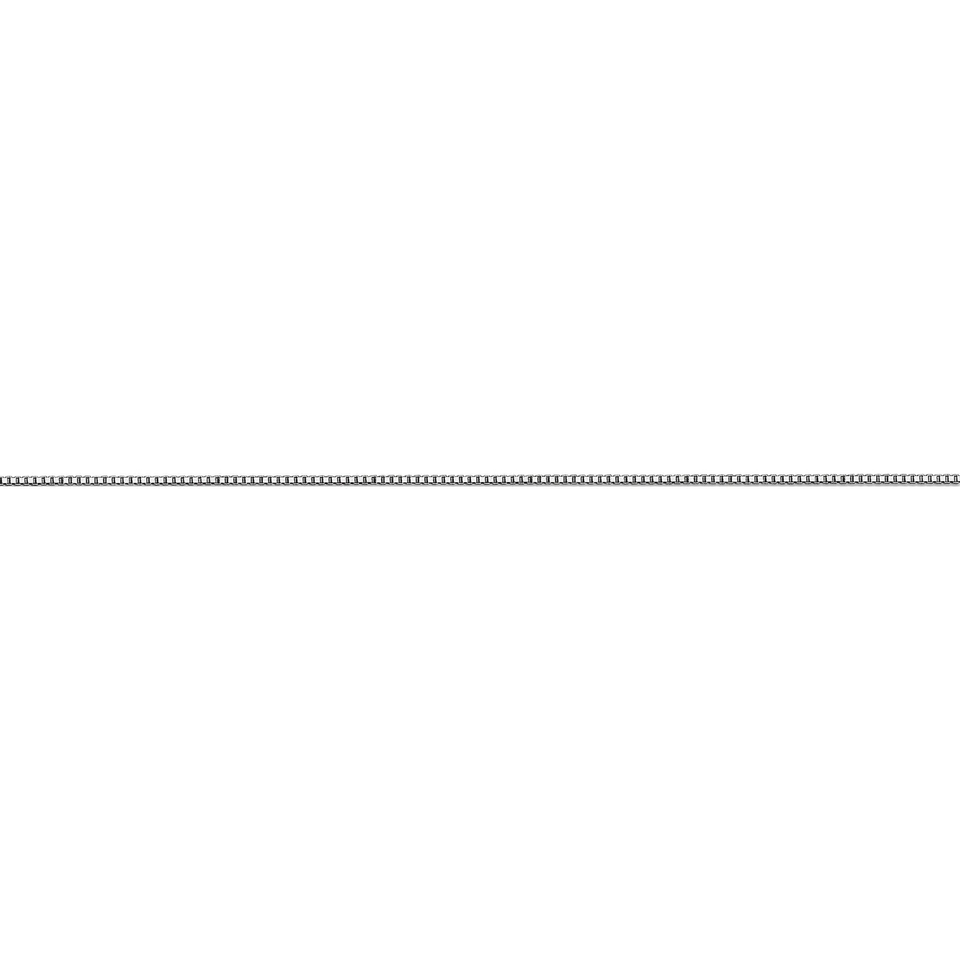 14K White Gold Carded .5Mm Box Chain (16 X 0.5) Made in South Africa 5Bw-16