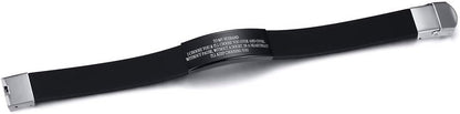 Valentines Day Gift for Husband : to My Husband Gift from Wife I Will Keep Choosing You Love Quote Engraved Personalized Handsome Black Silicone Bracelet Wristband for Him, Gift from Wife