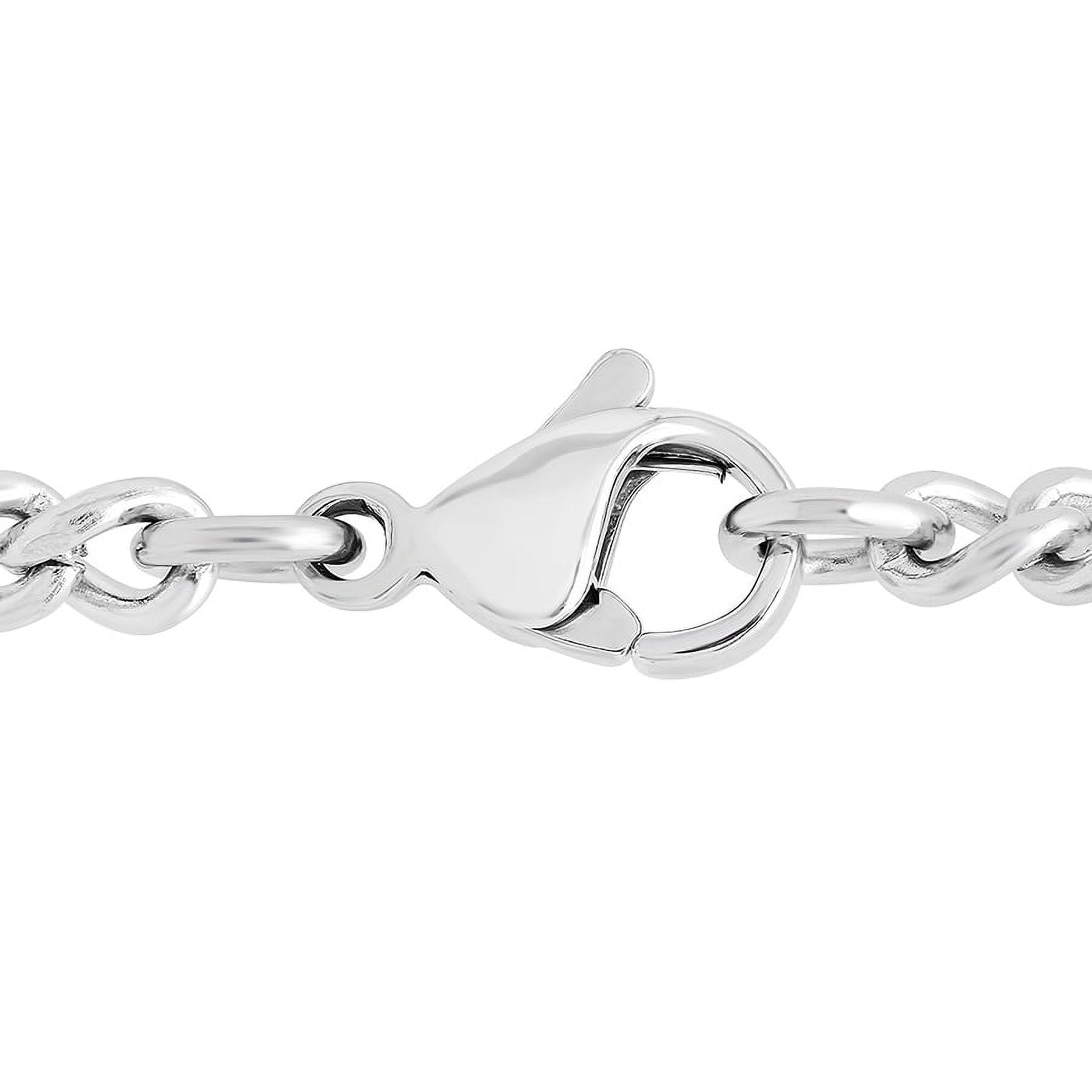 Mens 1/5 Ctw Lab-Grown Diamond Two-Tone Stainless Steel Cross Pendant Necklace -