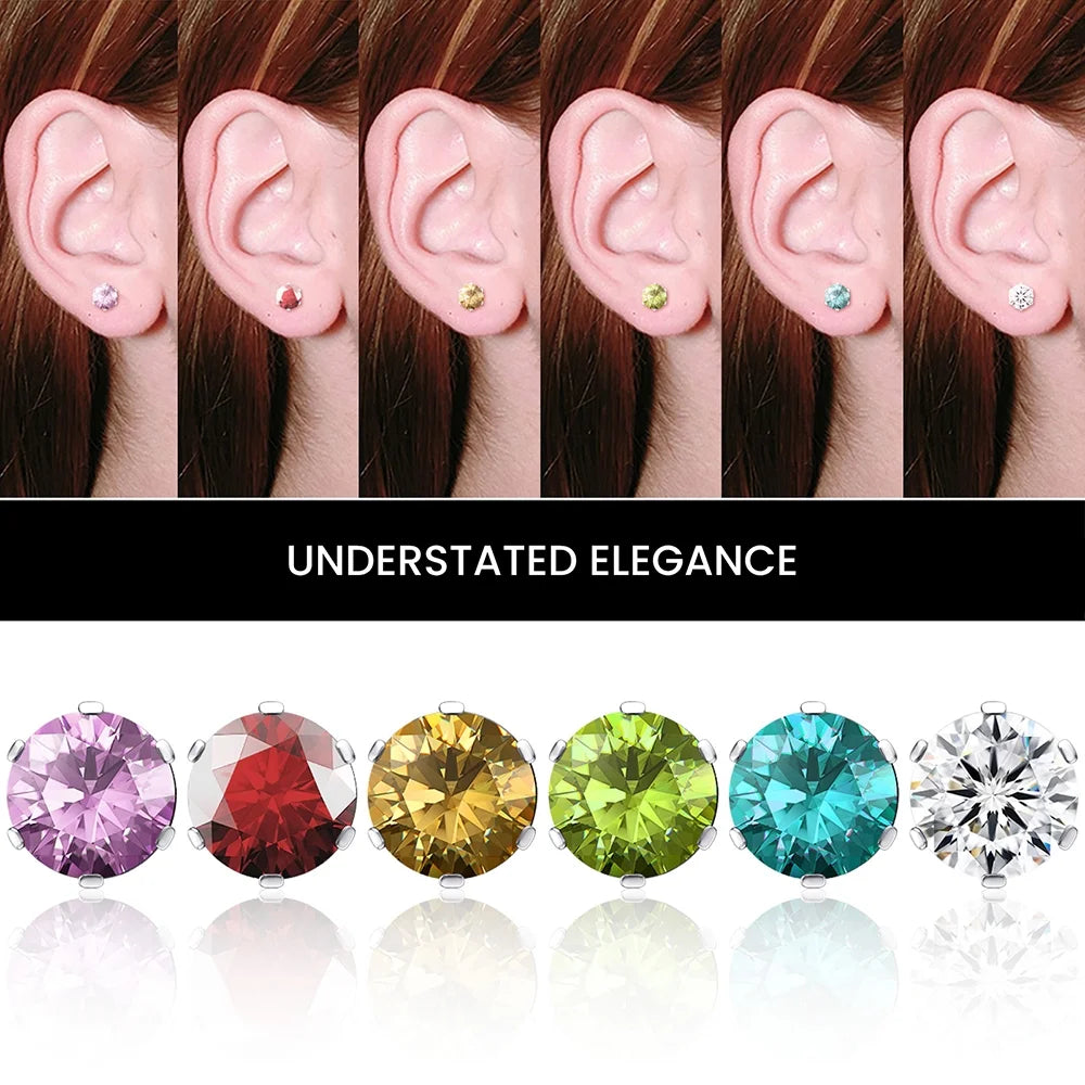 Stud Earrings for Women Hypoallergenic Earrings Set 12 Pairs Value Packaging