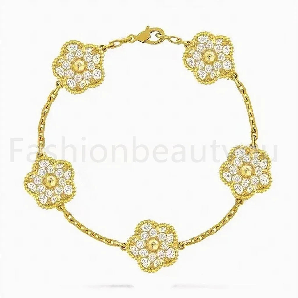 High Quality Designer Bracelet Women Luxury Four Leaf Clover Bracelet Designer Jewlery for Women Gold Bracelet Womens Bracelets Men Luxury Jewelry