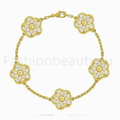 High Quality Designer Bracelet Women Luxury Four Leaf Clover Bracelet Designer Jewlery for Women Gold Bracelet Womens Bracelets Men Luxury Jewelry