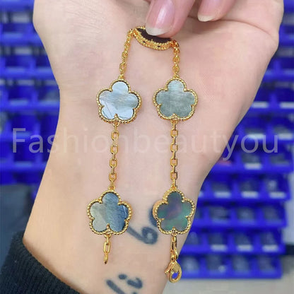 High Quality Designer Bracelet Women Luxury Four Leaf Clover Bracelet Designer Jewlery for Women Gold Bracelet Womens Bracelets Men Luxury Jewelry