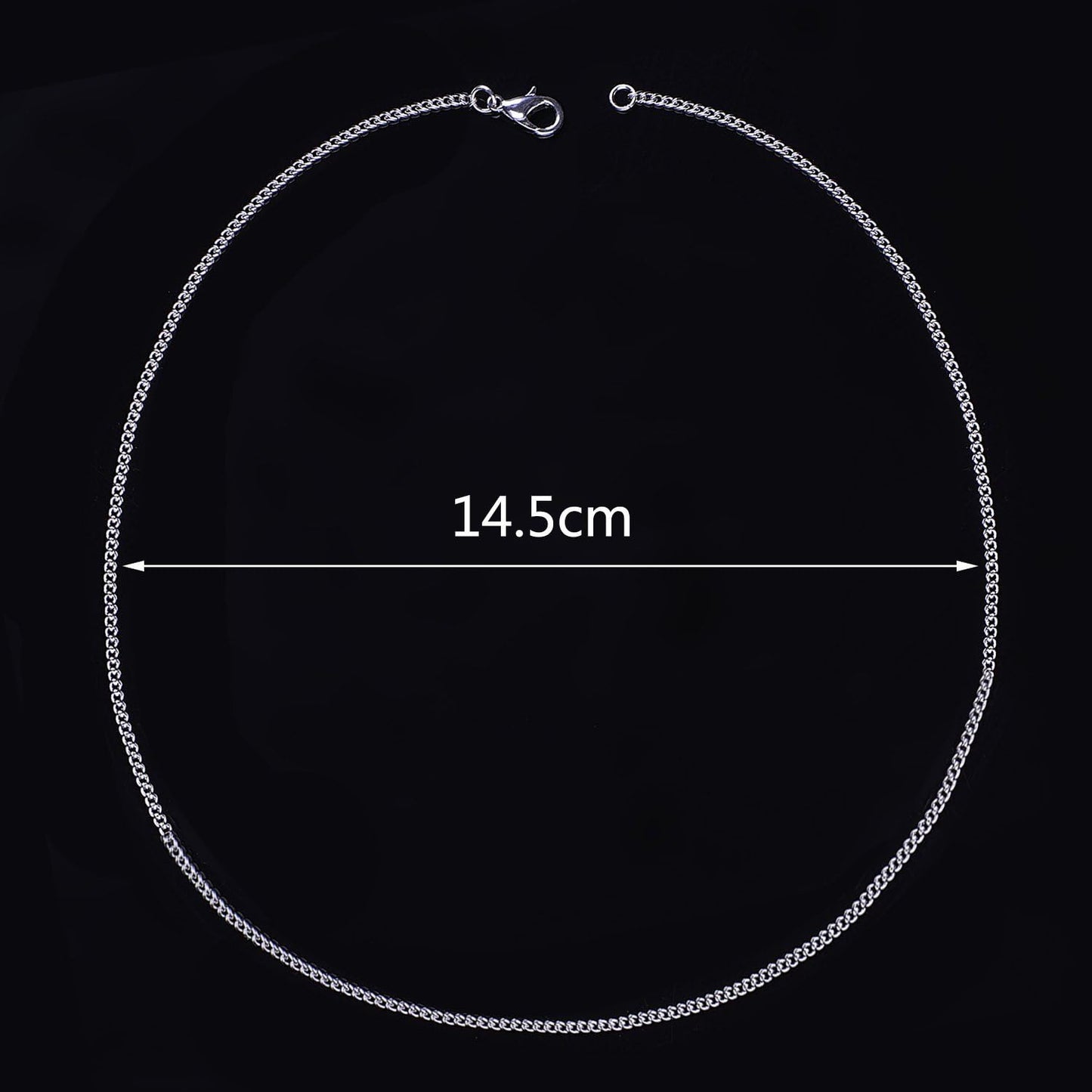 12 Pack Iron DIY Chain Necklaces Lobster Clasp Link Chain Necklaces Silver Plated (18 Inch)