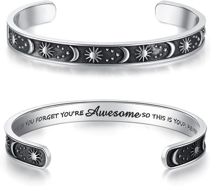 Personal Bracelets for Teens/Women-Inspirational Jewelry Gifts (Various Designs) for Daughter/Sister/Mom/Friends-Adjustable Bracelet in a Pretty Gift Box