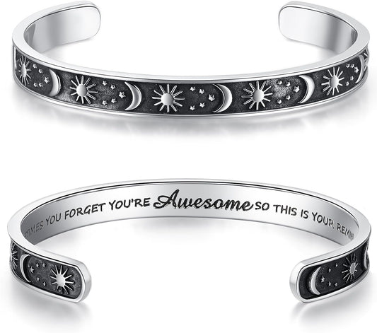 Personal Bracelets for Teens/Women-Inspirational Jewelry Gifts (Various Designs) for Daughter/Sister/Mom/Friends-Adjustable Bracelet in a Pretty Gift Box