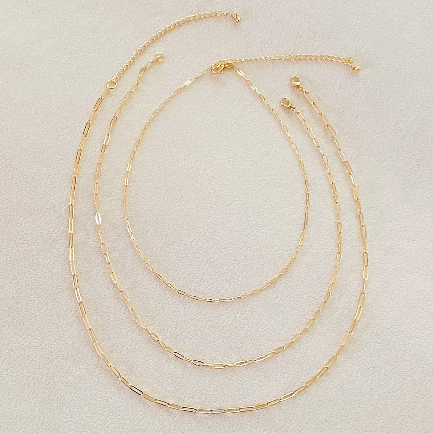 Triple the Fun Chain Link Necklace