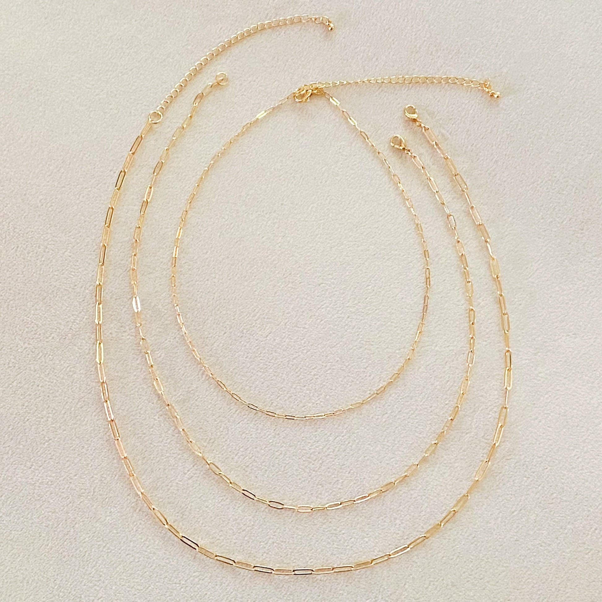 Triple the Fun Chain Link Necklace