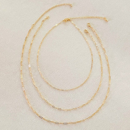 Triple the Fun Chain Link Necklace