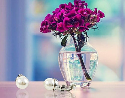 Rhodium or Gold Finish Faux Pearls Clip-On Stud Earrings