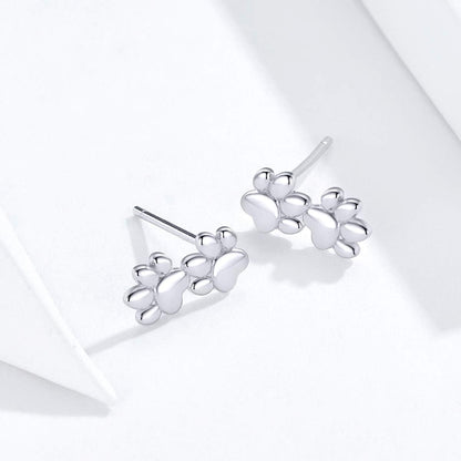 925 Sterling Silver Stud Earrings Hypoallergenic Cute Animal Butterfly Cat Paw Flower Fairy Mermaid Earrings for Women Jewelry