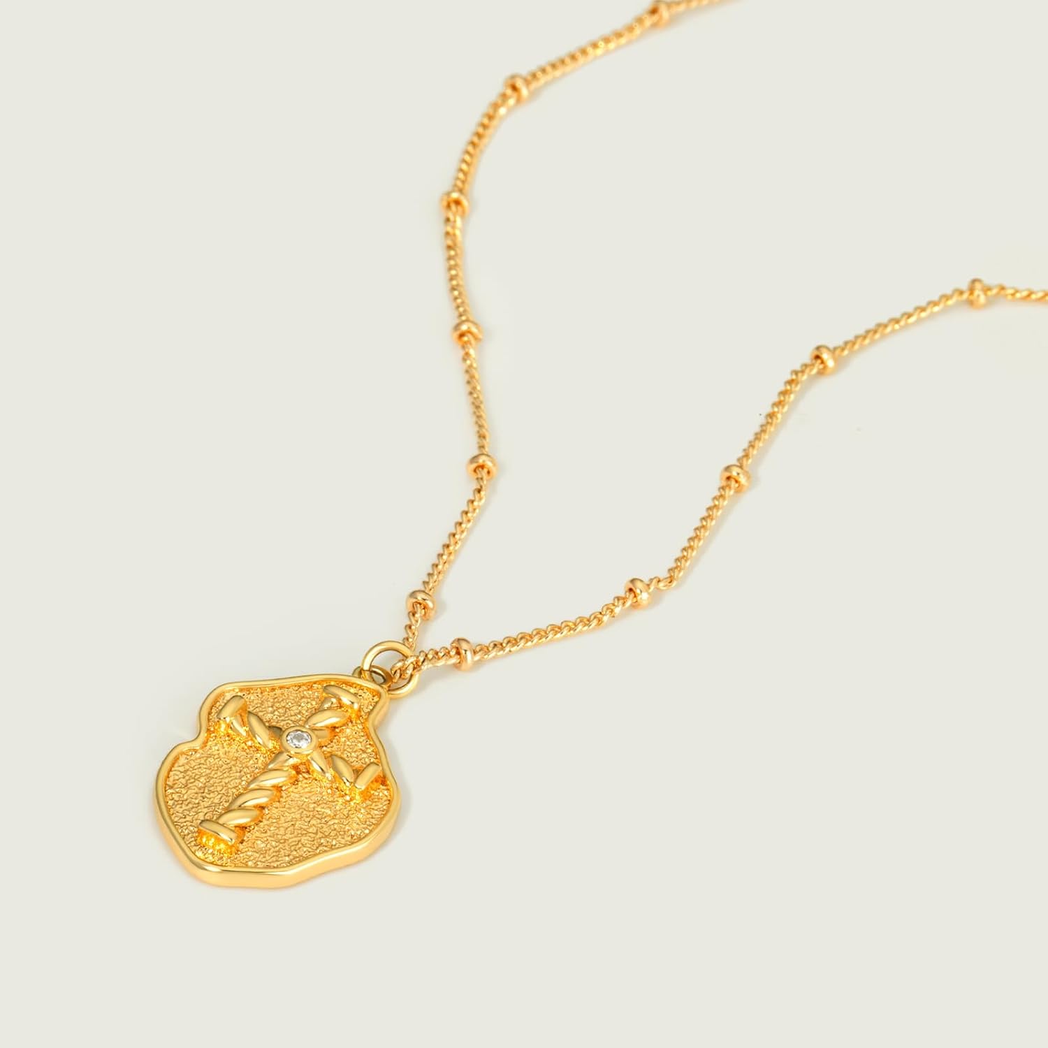 Dainty Gold Cross Necklace for Women - 18K Gold Plated Delicate Minimalist Cubic Zircon Cross Necklaces Cute Faith/Crucifix Jewelry Gift