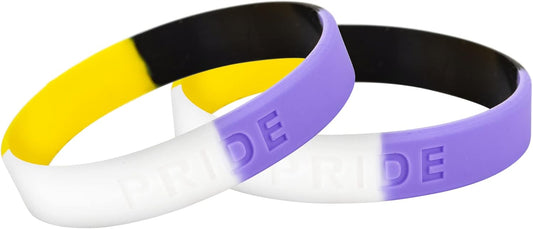 Transgender, Rainbow Gay Pride, Bisexual, Pansexual, Asexual Silicone Bracelets – LGBTQ+ Wristbands for Pride Month, Parades, Events, Fundraisers, Awareness & Support – Unisex