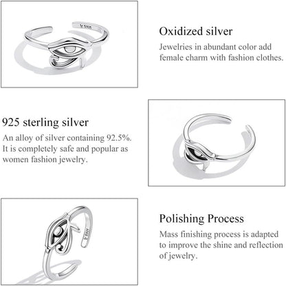 Snake Ring for Women Adjustable Dog Paw Earring S925 Sterling Silver Hypoallergenic Ring Vintage Sanke Wrap Stacking Statement Rings for Women Girls