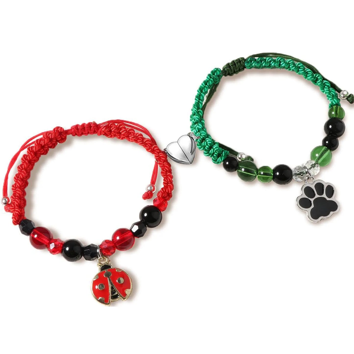 2024 New Bat Spider Friendship Bracelets Best Friend Bff Halloween Christmas Matching Rope Chain Bracelets Couples Family Sister