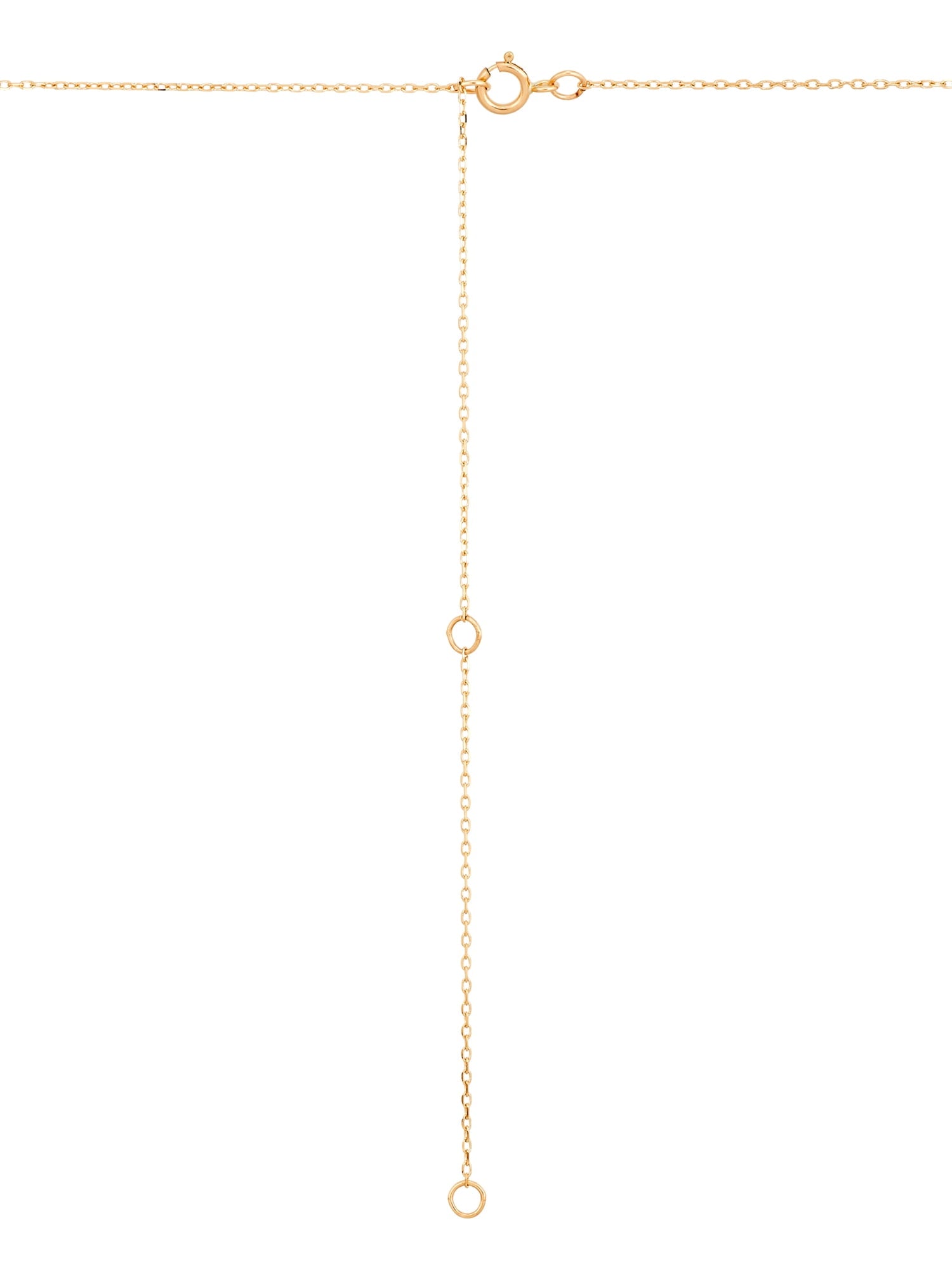 10K Yellow Gold Block Mom Hearts Necklace,20"