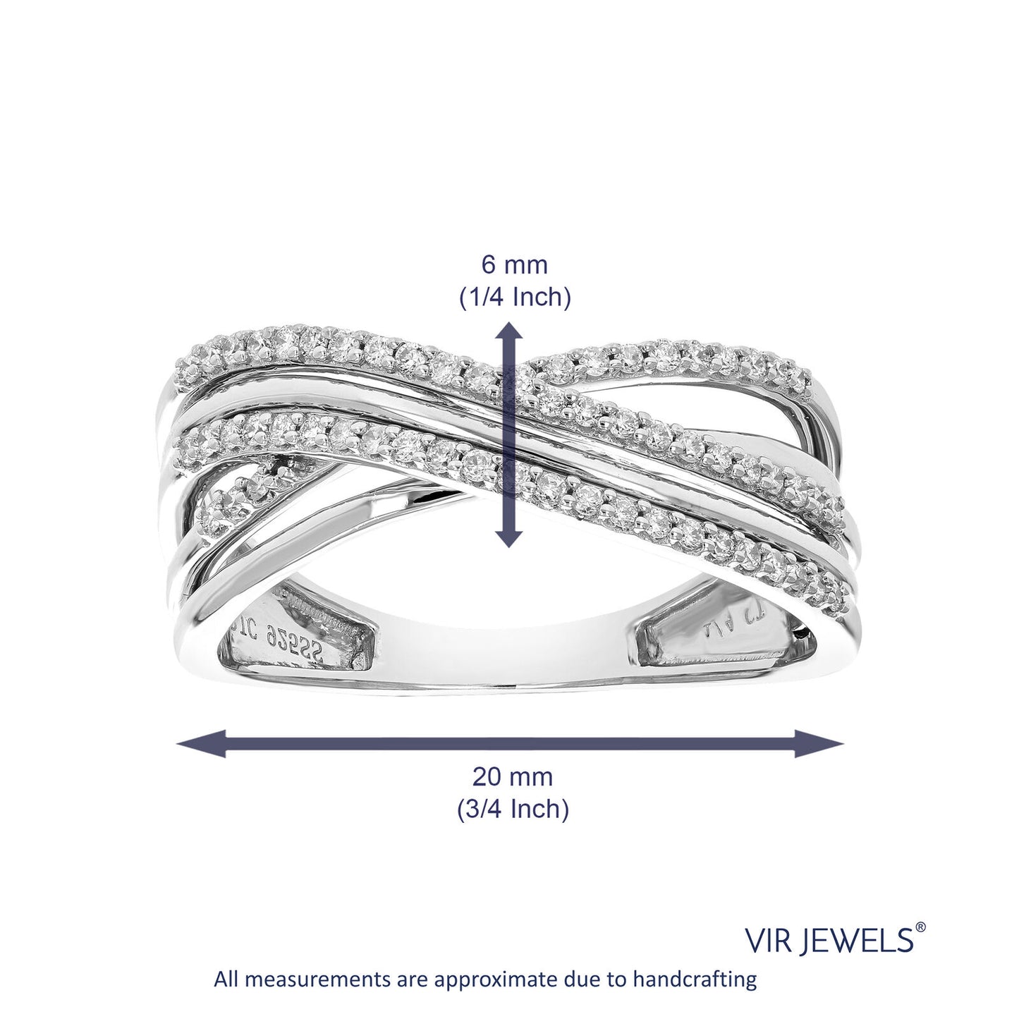 1/4 Cttw Lab Created Diamond Engagement Ring in Sterling Silver Prong Size 7
