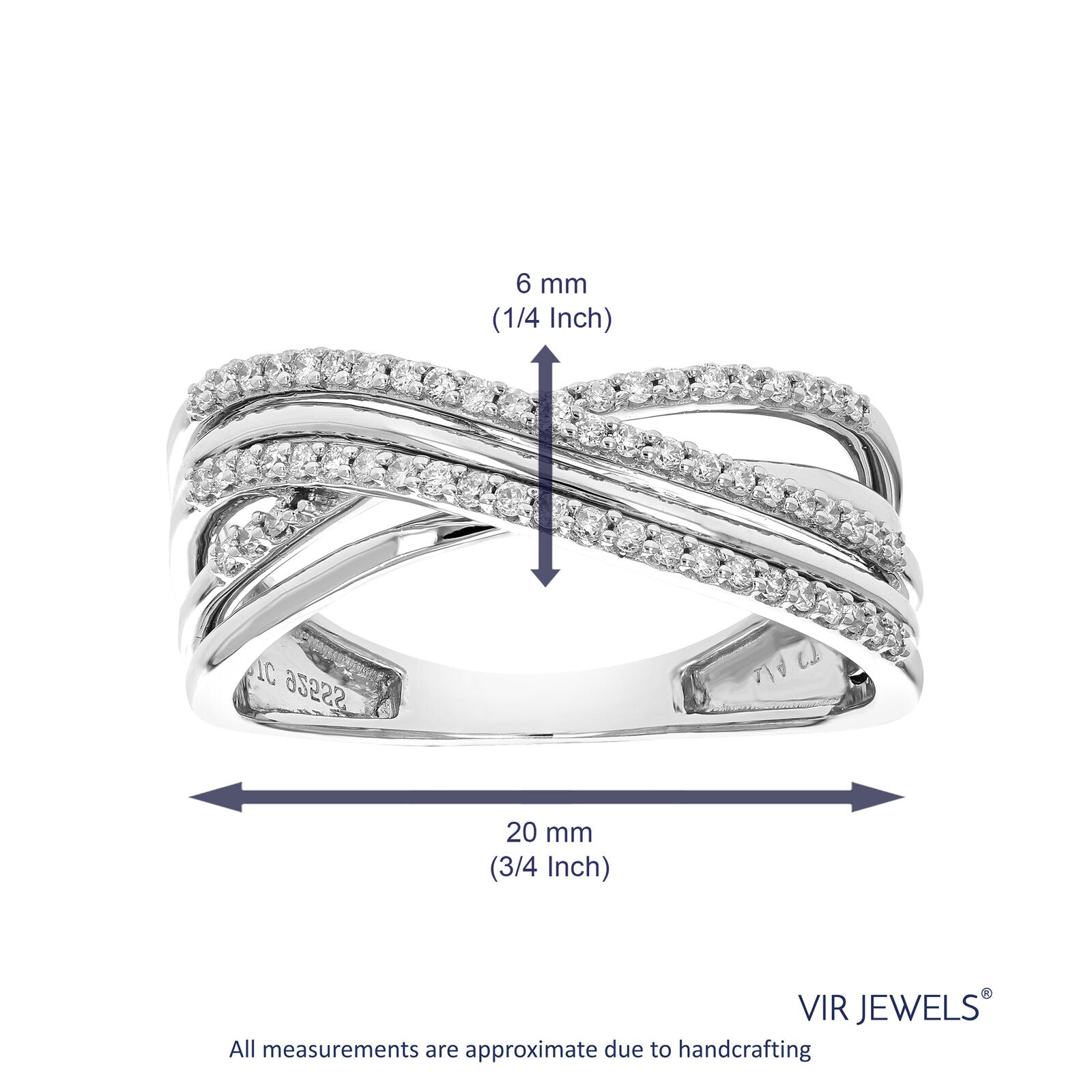 1/4 Cttw Lab Created Diamond Engagement Ring in Sterling Silver Prong Size 7