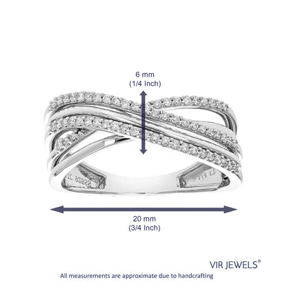 1/4 Cttw Lab Created Diamond Engagement Ring in Sterling Silver Prong Size 7