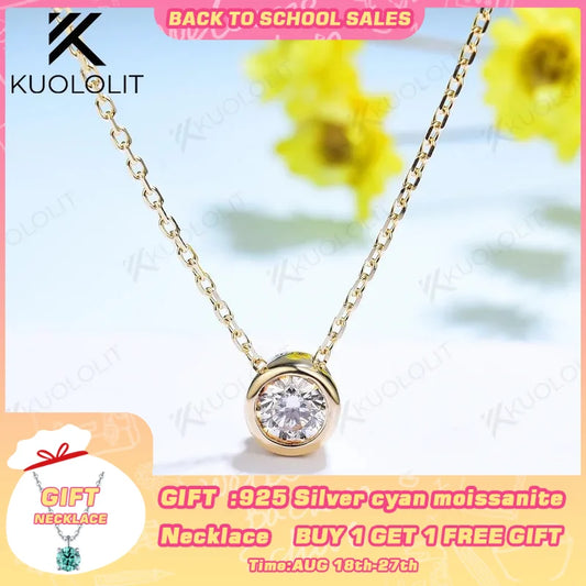 Lab Grown Diamonds Necklaces Solid 18K 14K 10K Pendant for Women D VS Diamond Jewelry for Engagement with Certificate