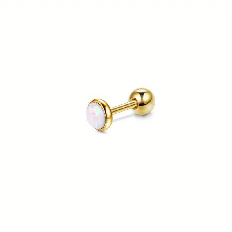 1Pc Stainless Steel 16G Cartilage Earrings Stud Hypollergenic Stainless Steel Stud Earrings Butterfly Heart Piercing
