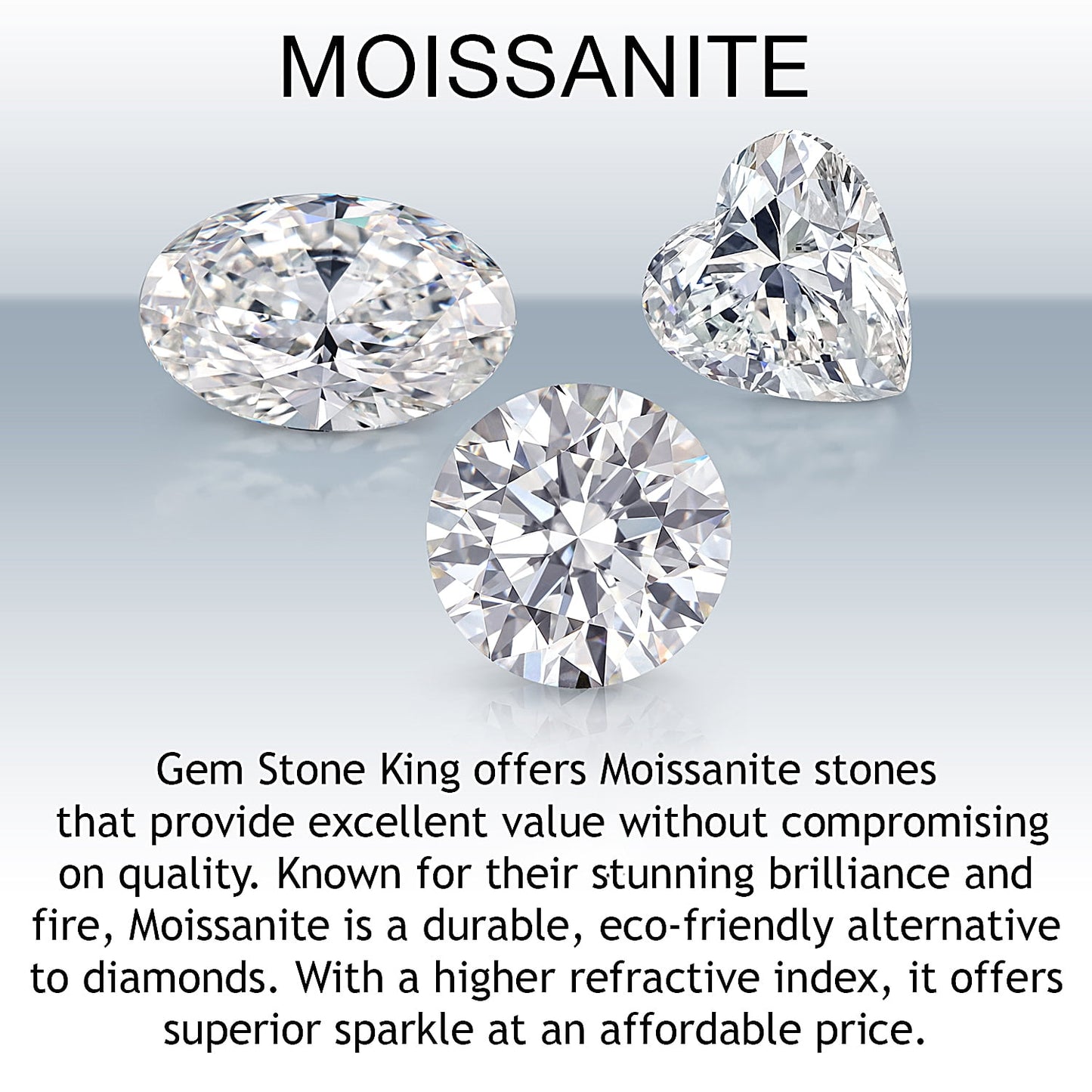925 Sterling Silver White Moissanite Solitaire Bracelet for Women (1.10 Cttw, Cushion Cut 6MM, Fully Adjustable up to 9 Inch)