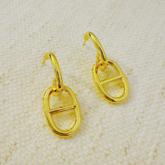 Bit of Gold Dangle Earrings