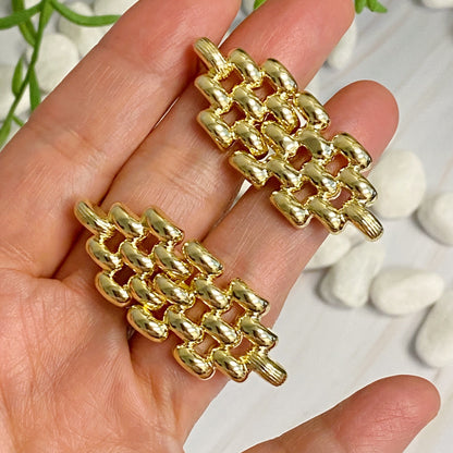 Charm of City Girl Chain Earrings