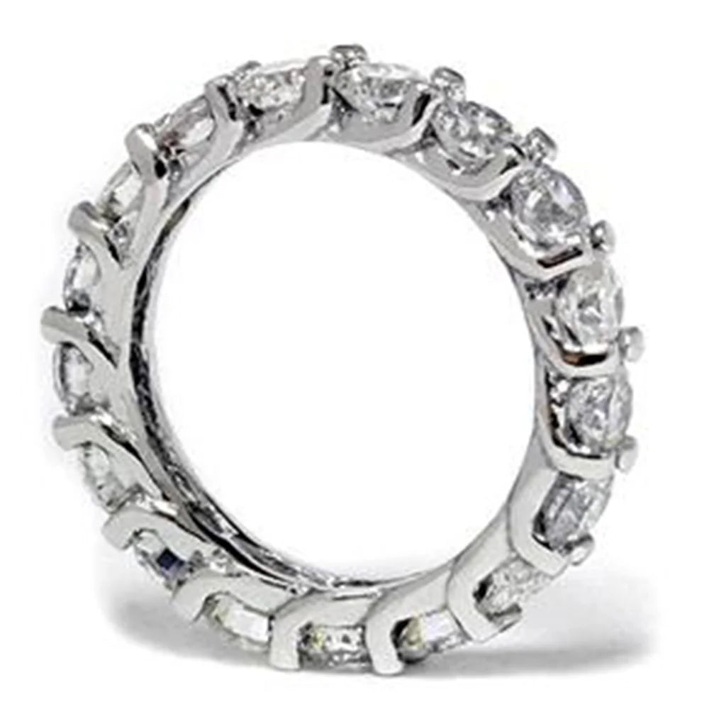 Pompeii 3Ct Real Diamond Eternity Anniversary Wedding Ring (G/H,SI)
