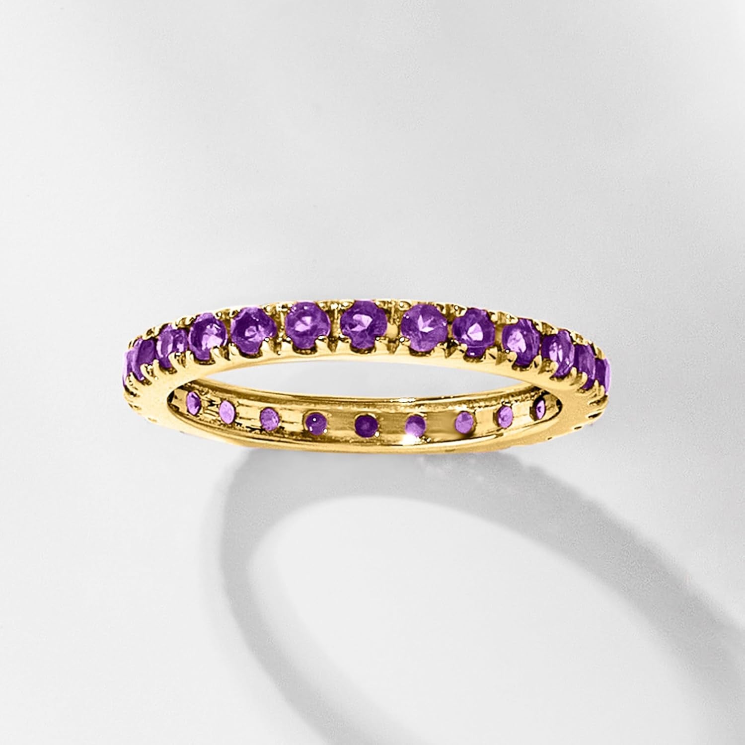 Eternity Gemstone Band in 14Kt Yellow Gold