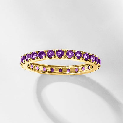Eternity Gemstone Band in 14Kt Yellow Gold