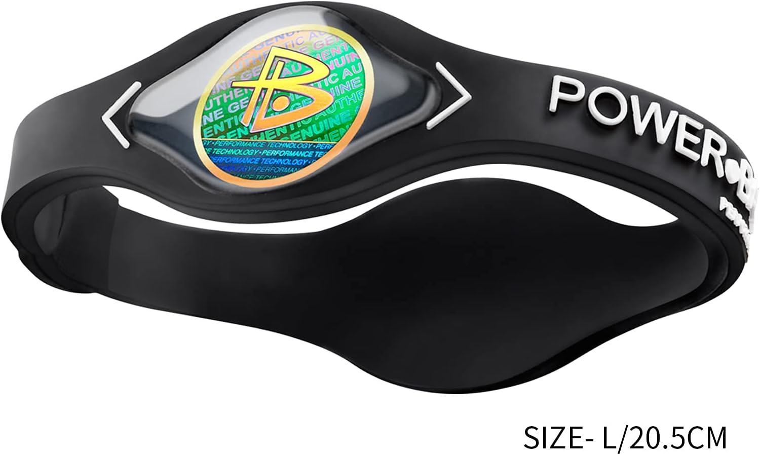 the Original Genuine Performance Wristband, Silicone Rubber Wristbands Bracelets Sports Bracelet Wristband for Men Women, Power 3 Pack Bangles, Safe Waterproof Lightweight Durable, Size of M+M+L（M 19.0CM/L 20.5CM)