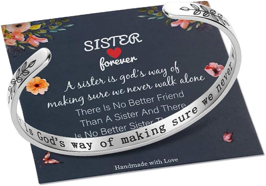Bracelets for Women Girls, Mantra Bracelet Funny Inspirational Jewelry Gifts for Best Friend, Mom, Daughter, Son, Sister, Niece Birthday Mothers Day Present Come Gift Box