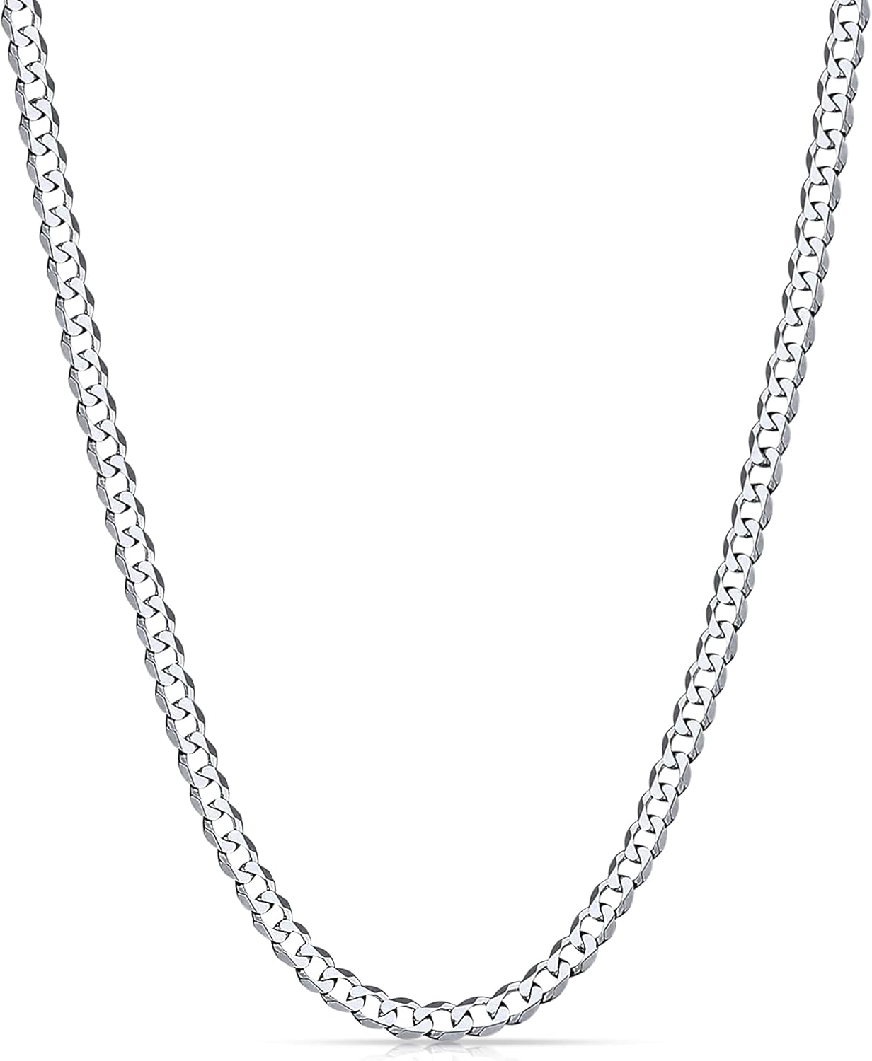 5Mm Silver Tone/Gold Cuban Link Chain for Men, Mens Chain Necklaces, Stainless Steel Chain Necklaces for Men Women, 3.5/4/5Mm