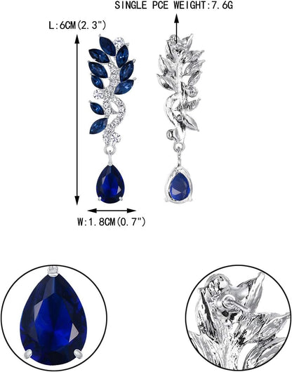 Women'S Austrian Crystal Bridal Chandelier Teardrop Dangle Earrings