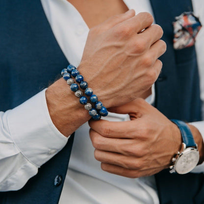 Bracelet for Men, Adjustable Beaded Bracelet