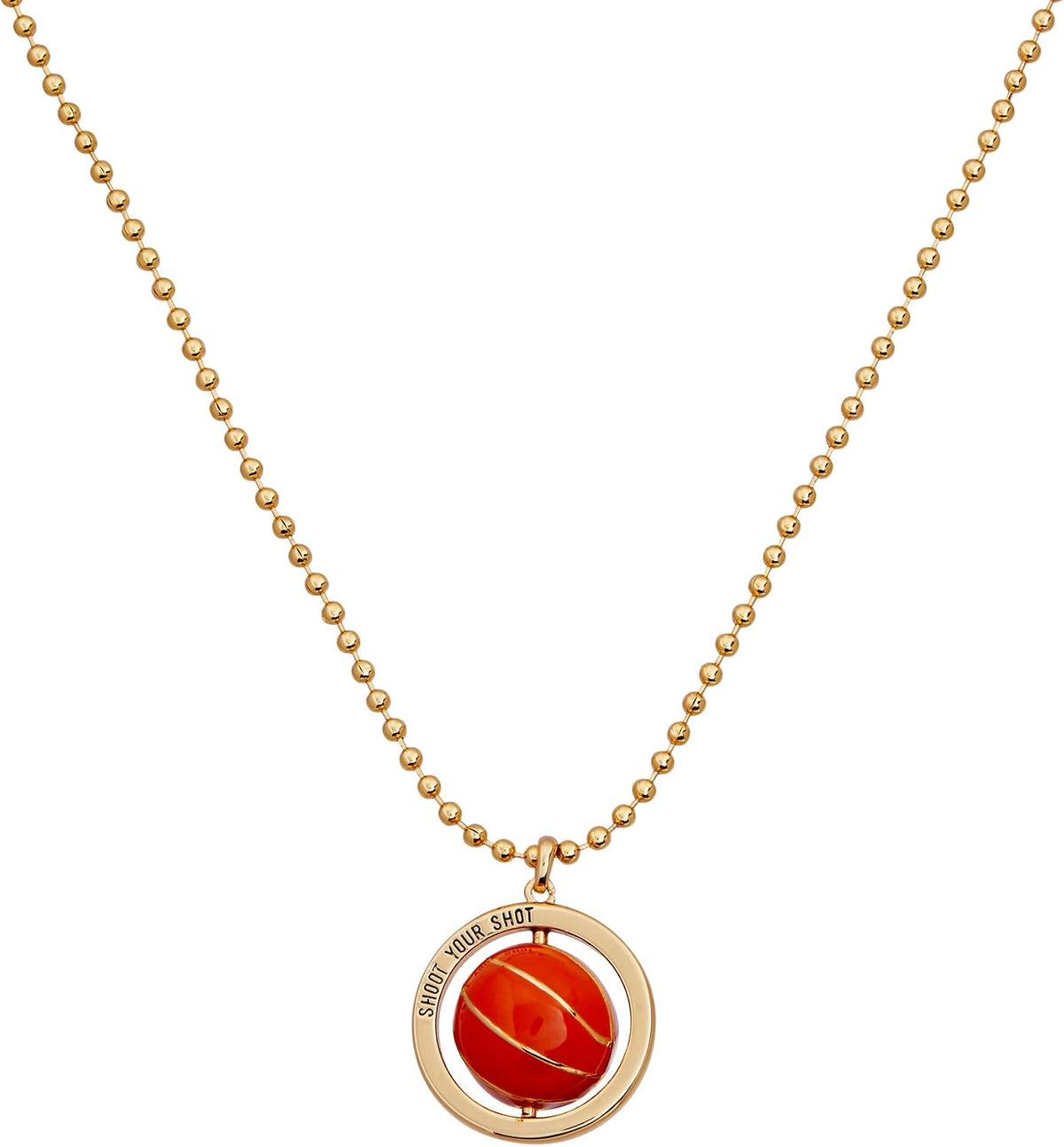 Alex and Ani Gold-Plated Basketball Spinner Pendant