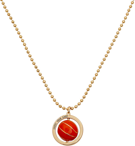 Alex and Ani Gold-Plated Basketball Spinner Pendant
