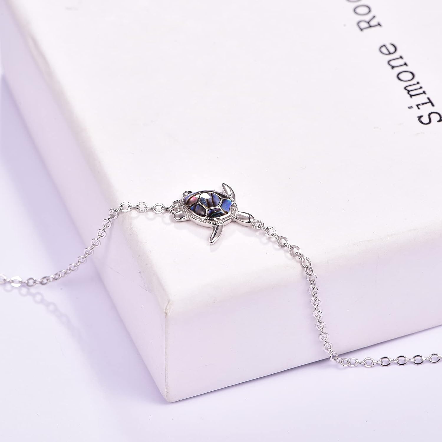 Sea Turtle Bracelet for Women 925 Sterling Silver Turtle Bracelet Adjustable Ocean Beach Bracelet Sea Turtle Jewelry Gifts