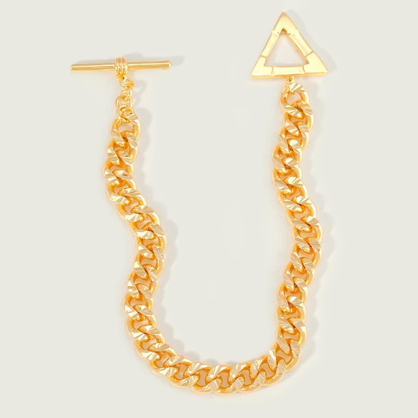 Gold Cuban Link Bracelets for Women,18K Gold Plated Delicate Handmade Wide Chain Bracelet for Her Fashion Jewelry