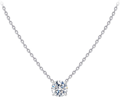 Gold Diamond Dainty Choker Necklace for Women Sterling Silver 0.5/1/2Cttw Tennis Crystal Cubic Zirconia Gold Plated Pendant Necklaces Best Friend Birthday Gifts for Women Trendy Sister Mom Wife Womens Her Friend Party